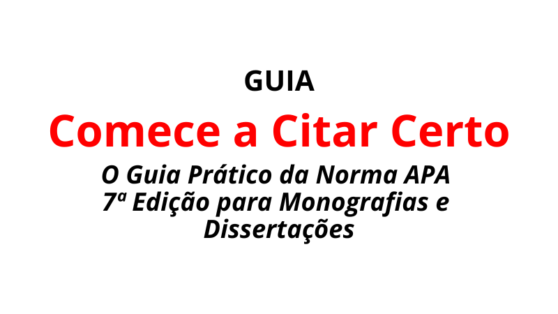 Comece a Citar Certo
